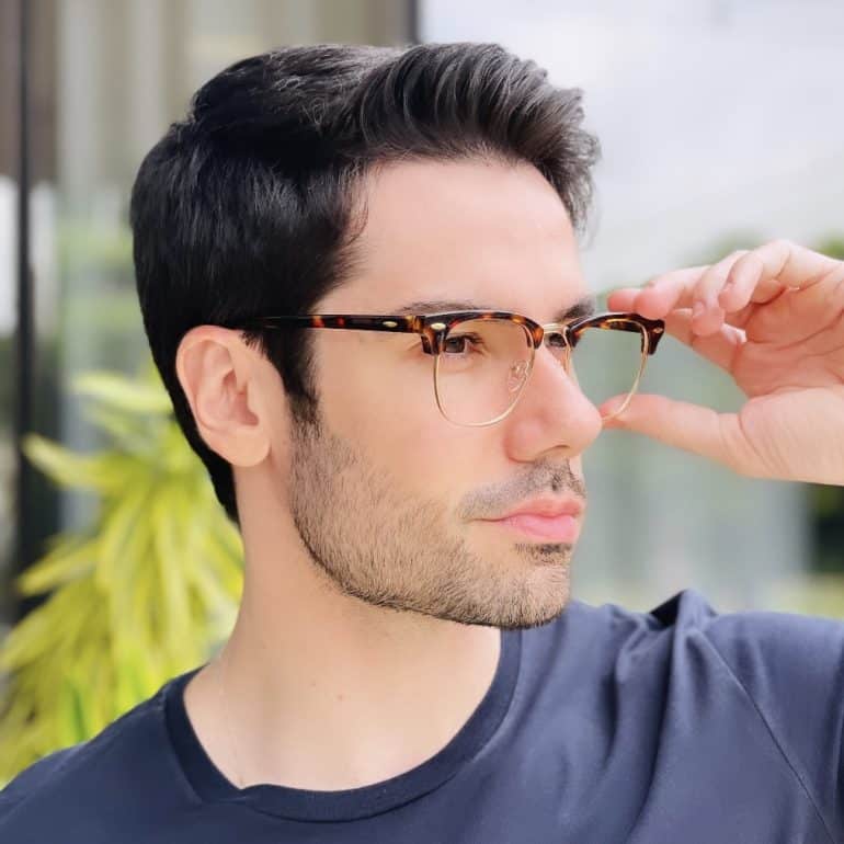 safine com br oculos de grau masculino quadrado tartaruga marco 2