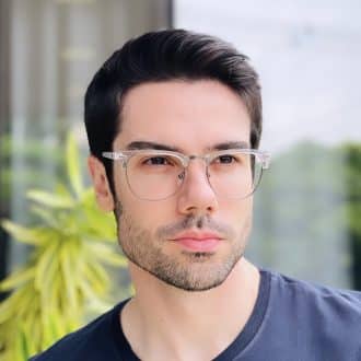 safine com br oculos de grau masculino quadrado transparente marco 1