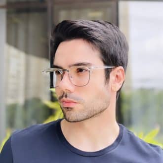 safine com br oculos de grau masculino quadrado transparente marco 3