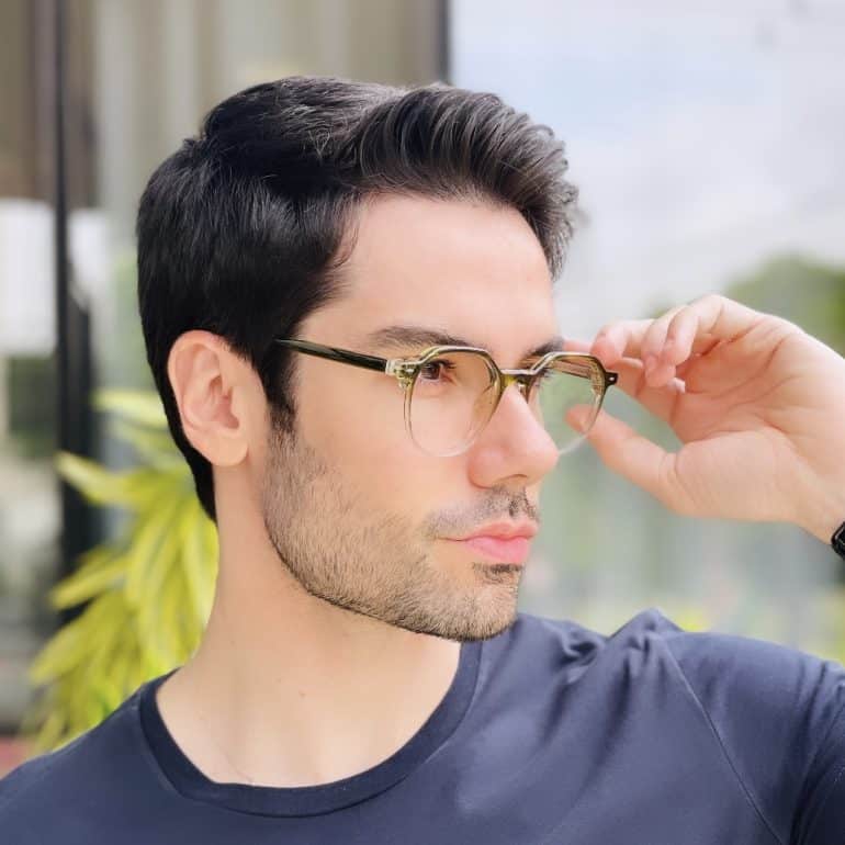 safine com br oculos de grau masculino redondo verde robert 2