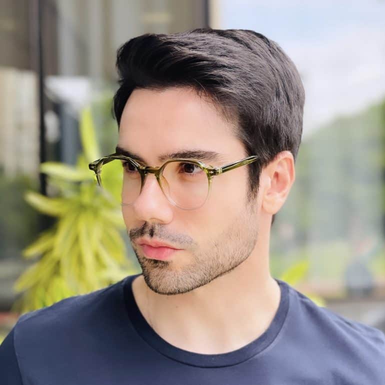 safine com br oculos de grau masculino redondo verde robert 3
