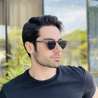 safine com br oculos de sol masculino redondo cinza vicente 2