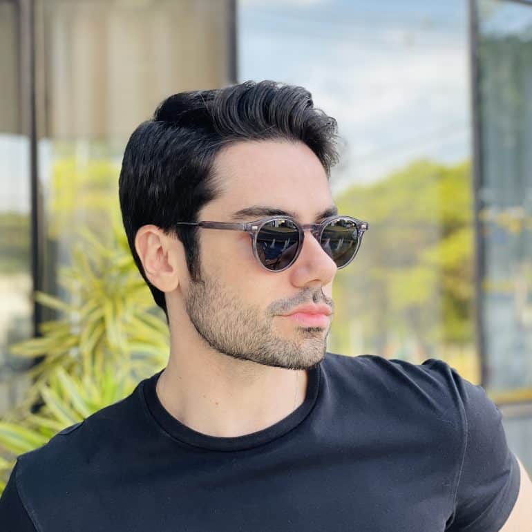 safine com br oculos de sol masculino redondo cinza vicente 2