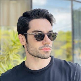 safine com br oculos de sol masculino redondo cinza vicente 3