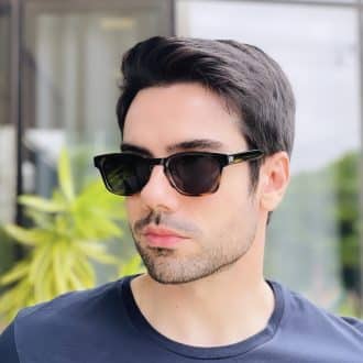 safine com br oculos de sol masculino retangular preto e tartaruga peter 1