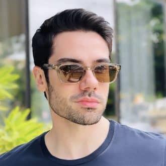 safine com br oculos de sol masculino retangular preto e tartaruga peter