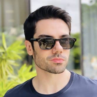 safine com br oculos de sol masculino retangular preto peter