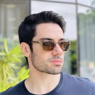 safine com br oculos de sol masculino retangular verde peter 2