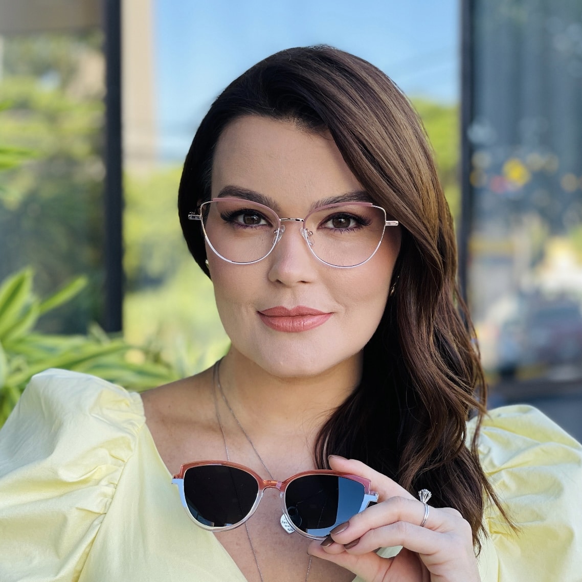 safine com br oculos 2 em 1 clip on gatinho rose nicole