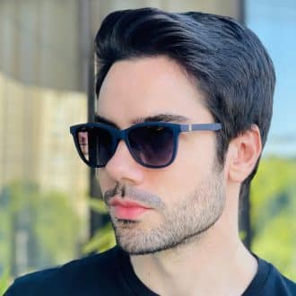 safine com br oculos 2 em 1 clip on masculino quadrado azul caio 2