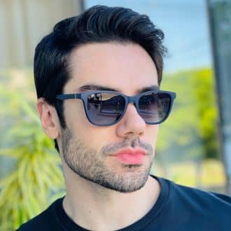 safine com br oculos 2 em 1 clip on masculino quadrado azul caio