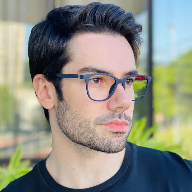 safine com br oculos 2 em 1 clip on masculino quadrado azul caio 7