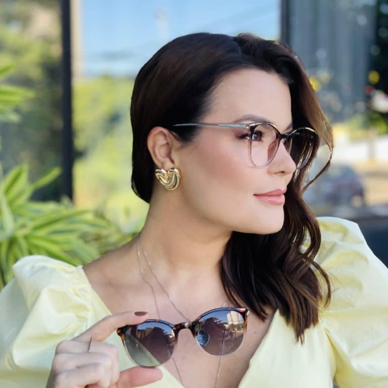 safine com br oculos 2 em 1 clip on redondo tartaruga degrade taina 1