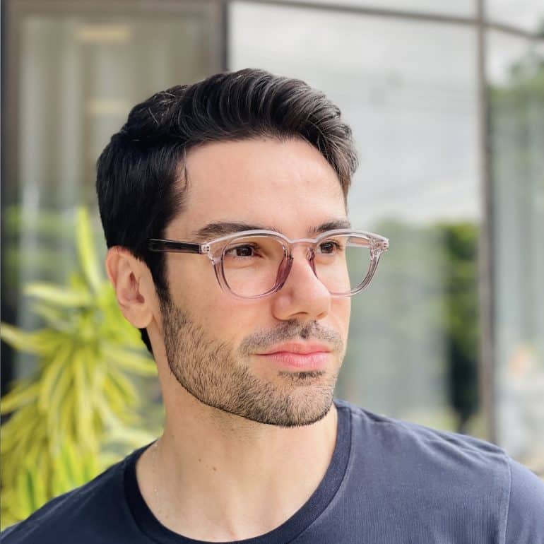 safine com br oculos de grau masculino quadrado cinza augusto 2