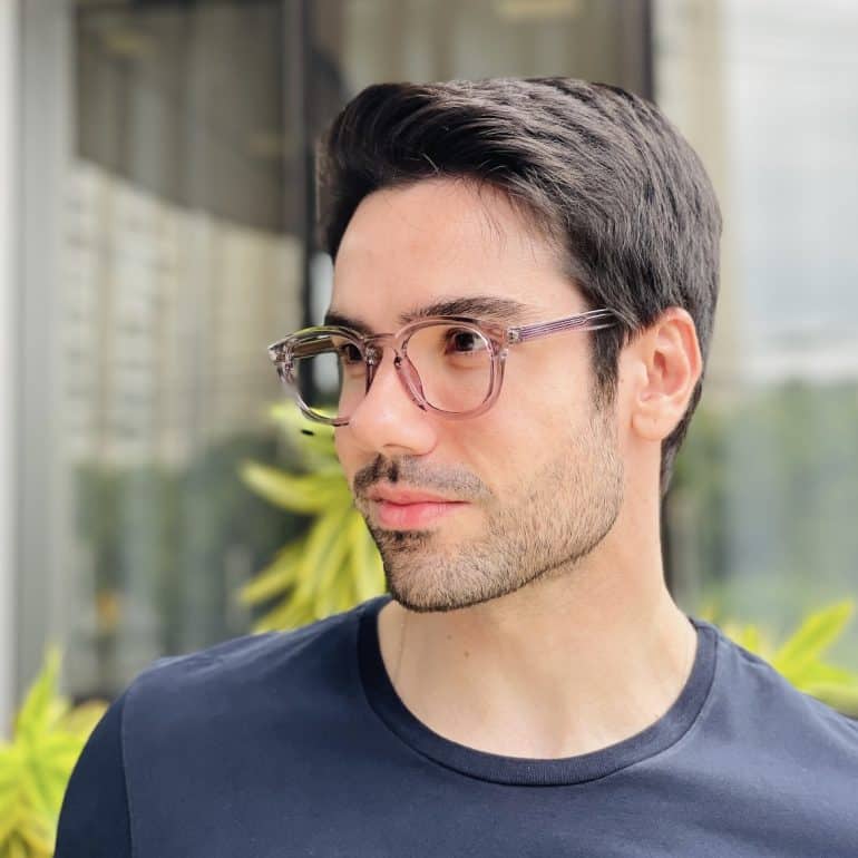 safine com br oculos de grau masculino quadrado cinza augusto 3