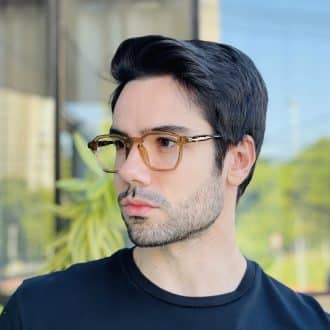 safine com br oculos de grau masculino quadrado marrom martin 3