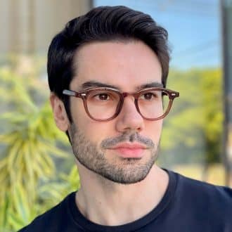 safine com br oculos de grau masculino redondo marrom kaue 1