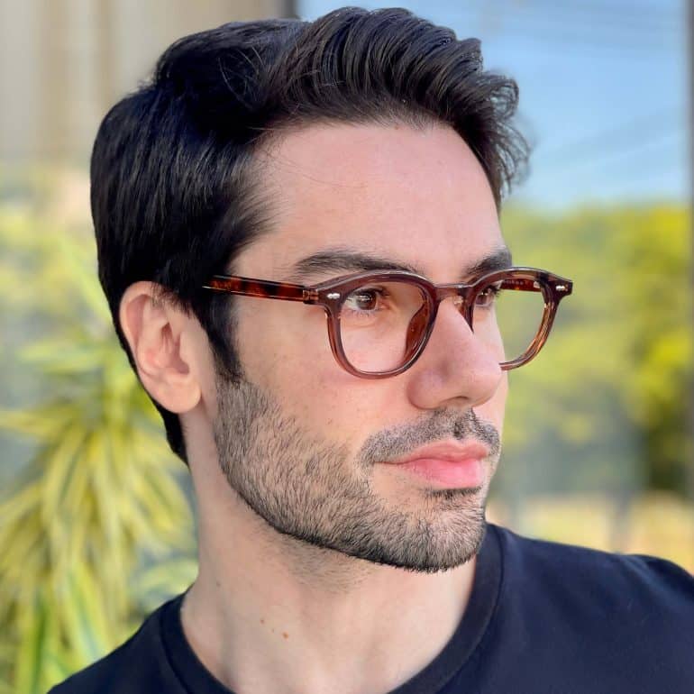 safine com br oculos de grau masculino redondo marrom kaue 2