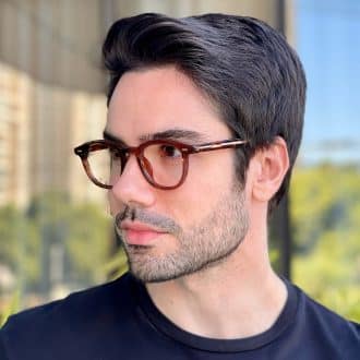 safine com br oculos de grau masculino redondo marrom kaue 4