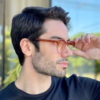 safine com br oculos de grau masculino redondo marrom transparente kaue 3