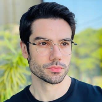safine com br oculos de grau masculino redondo prata roger 1