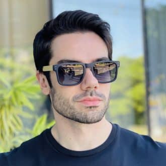 safine com br oculos de sol masculino quadrado azul estevao