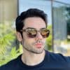 safine com br oculos de sol masculino quadrado marrom erick