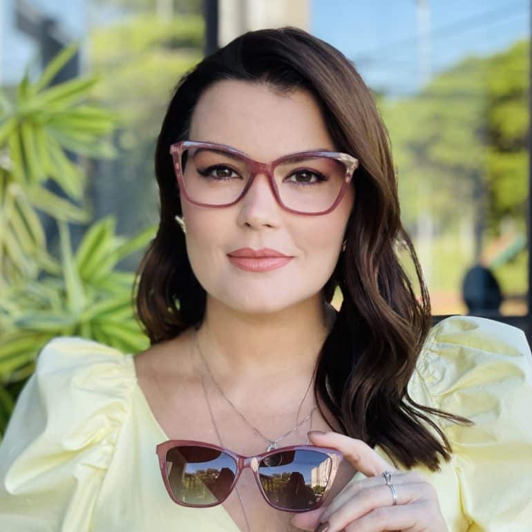 safine com br oculos feminino 2 em 1 clip on gatinho rose tayla