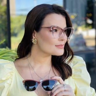 safine com br oculos feminino 2 em 1 clip on gatinho rose transparente tayla 1