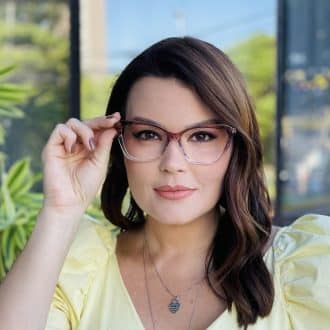 safine com br oculos feminino 2 em 1 clip on gatinho rose transparente tayla 3