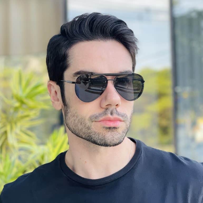 safine com br oculos 2 em 1 clip on masculino aviador preto vitor 6