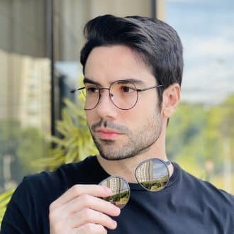 safine com br oculos 2 em 1 clip on masculino redondo preto otavio 3