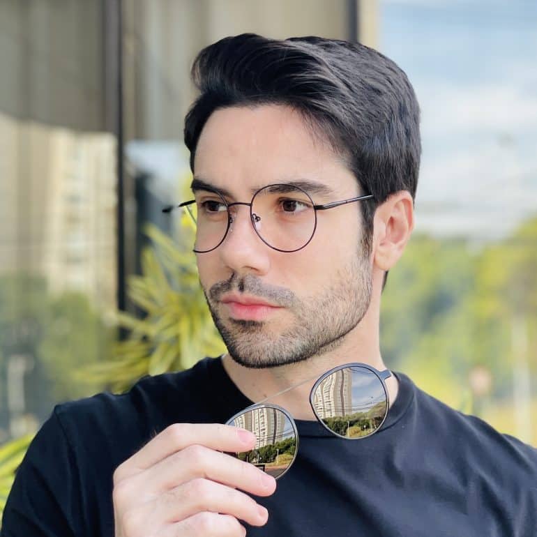 safine com br oculos 2 em 1 clip on masculino redondo preto otavio 3