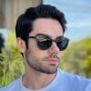 safine com br oculos de sol masculino redondo azul mauricio 3