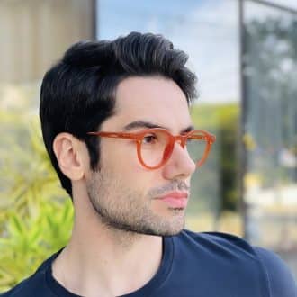 safine com br oculos 2 em 1 clip on masculino redondo caramelo vinicius 4