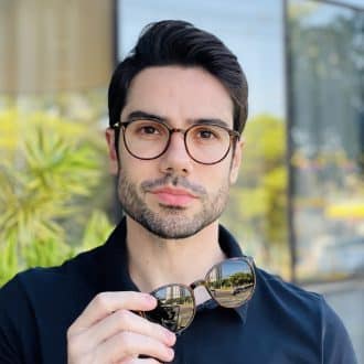 safine com br oculos 2 em 1 clip on masculino redondo tartaruga rui