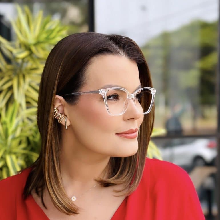 safine com br oculos feminino 2 em 1 clip on gatinho transparente bianca 5