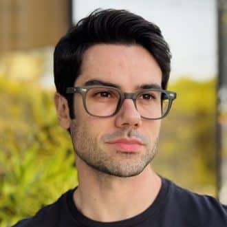 safine com br oculos de grau masculino retangular azul mauro 1