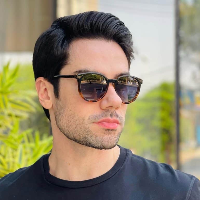 safine com br oculos 2 em 1 clip on masculino redondo preto e tartaruga oliver 8