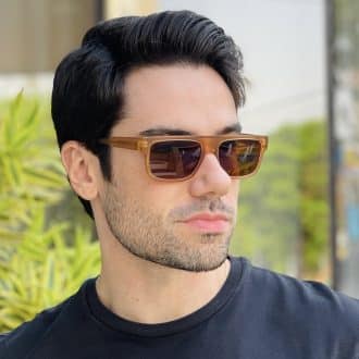 safine com br oculos de sol masculino retangular marrom gael 1