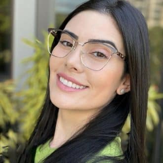 safine com br oculos de grau feminino gatinho marrom lena