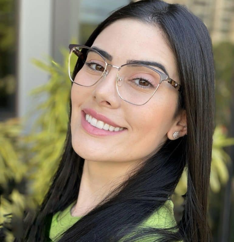 safine com br oculos de grau feminino gatinho marrom lena