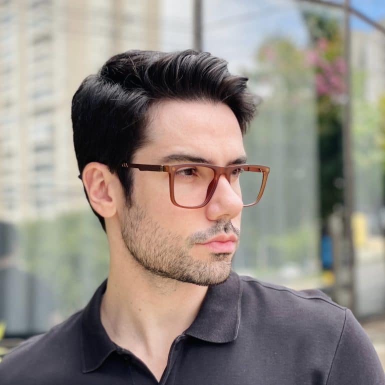 safine com br oculos 2 em 1 clip on masculino quadrado marrom gael 4