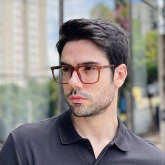 safine com br oculos 2 em 1 clip on masculino quadrado marrom gael 5