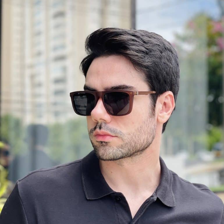 safine com br oculos 2 em 1 clip on masculino quadrado marrom gael 8