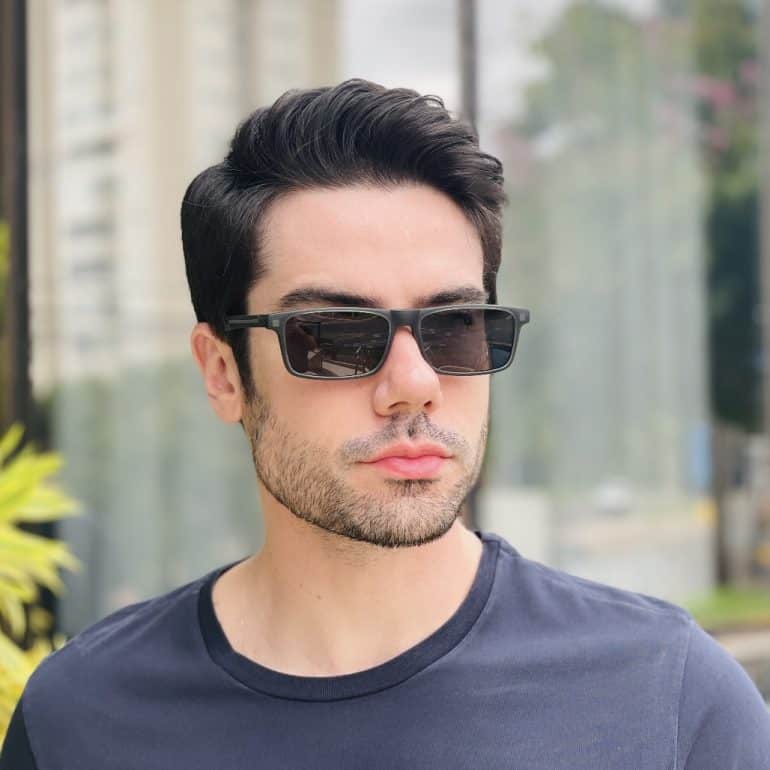 safine com br oculos 2 em 1 clip on masculino retangular grafite roni 6