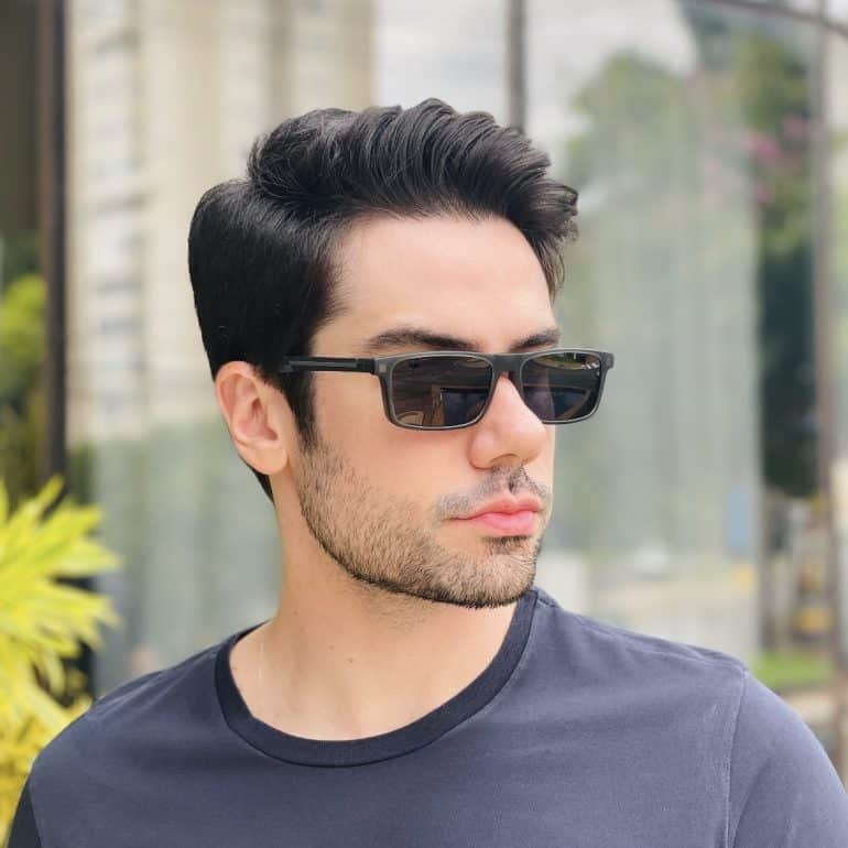 safine com br oculos 2 em 1 clip on masculino retangular grafite roni 7