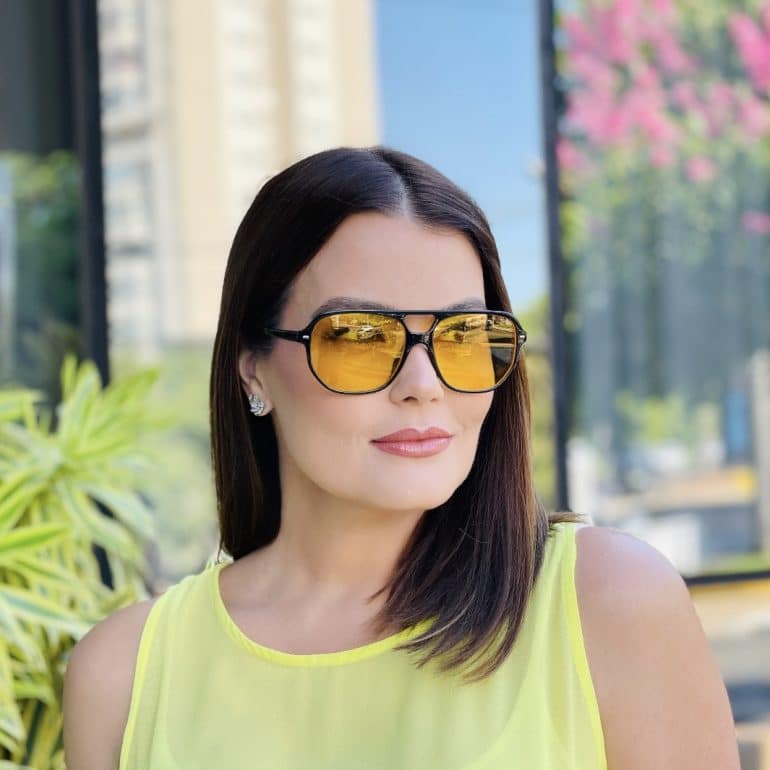 safine com br oculos de sol aviador amarelo anitta 2