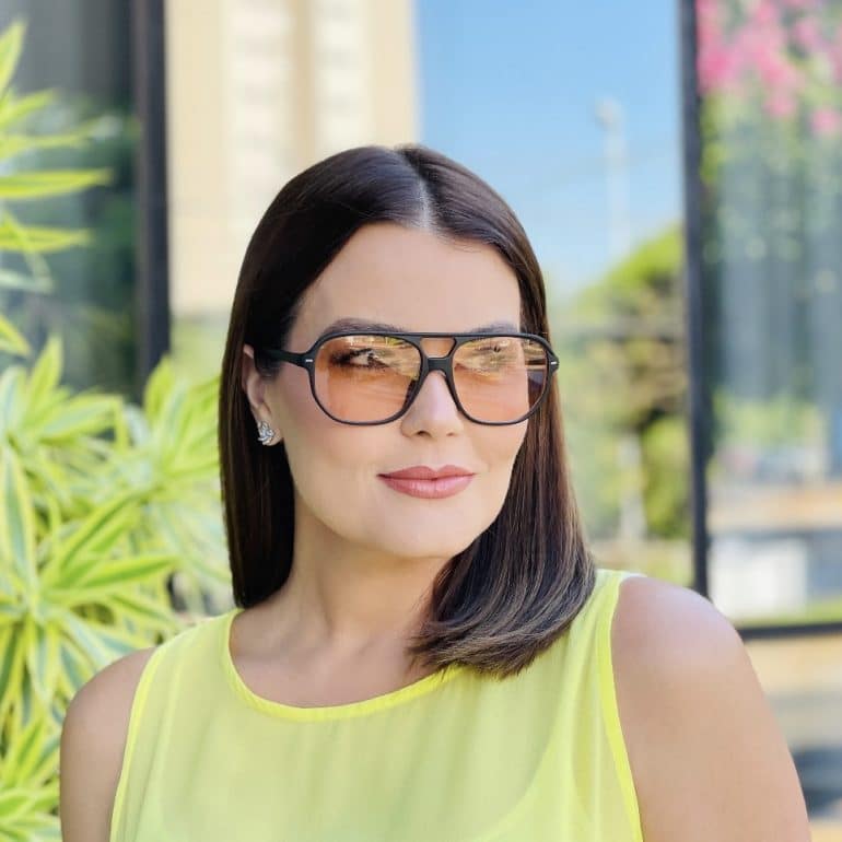 safine com br oculos de sol aviador marrom anitta 3