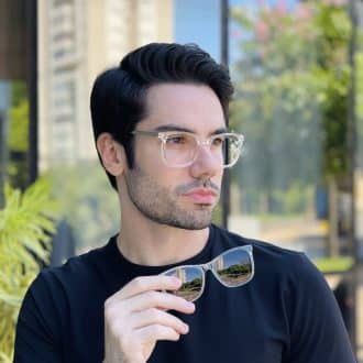 safine com br oculos 2 em 1 clip on masculino quadrado transparente mateus 1